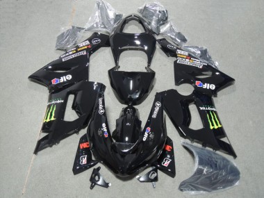 3M Touch4 Monster Negro Kit Completo Carenado Moto ZX6R 05-06