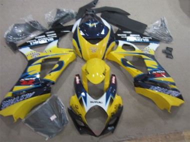 Amarillo Azul Carenado Moto GSXR 1000 K7 07-08