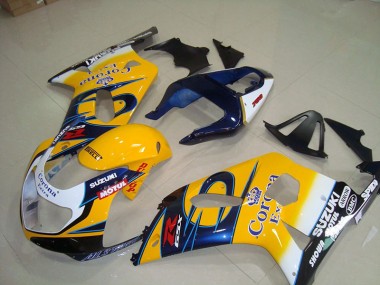 Amarillo Azul Corona Extra Motul Carenado Moto GSXR 750 K1 K2 K3 01-03