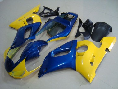 Amarillo Azul Kits Completo Carenado Moto ABS R6 98-02
