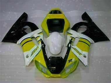 Amarillo Blanco Carenado Moto R6 98-02