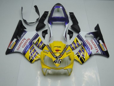 Amarillo Blanco Nastro Azzurro Carenado Moto CBR 600 F4i 01-03
