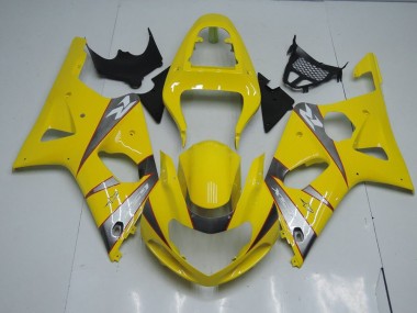 Amarillo & Gris Carenado Moto GSXR 1000 K1 00-02