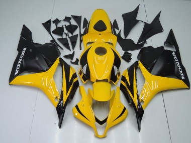 Amarillo Negro Carenado Moto CBR 600 RR 09-12