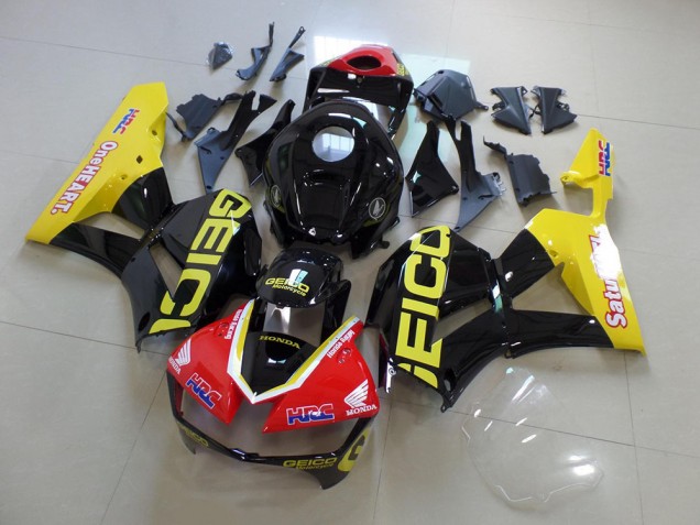 Amarillo Negro Geico Carenado Moto CBR 600 RR 13-21