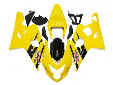 Amarillo Negro Kit ABS Carenado Motocicleta GSXR 600 / 750 K4 04-05