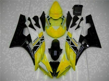 Amarillo Negro Kit Carenado Moto R6 06-07