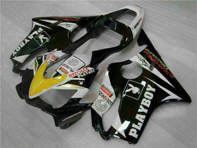 Amarillo Plata Negro Playboy Carenado Moto CBR 600 F4i 01-03 Amarillo Plata Negro Playboy Carenado Moto CBR 600 F4i 01-03