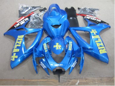Azul Amarillo Rizla Carenado Moto GSXR 600 K6 06-07
