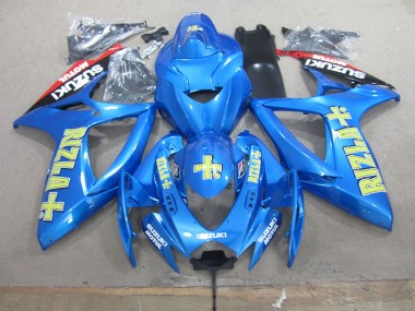 Azul Amarillo Rizla Moto Plástica GSXR 750 K6 06-07