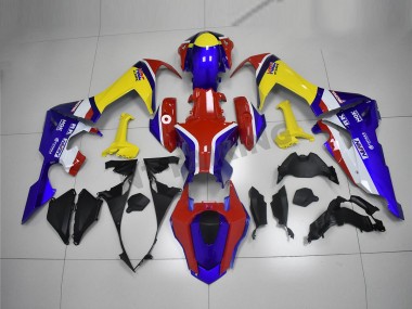 Azul Amarillo Rojo Carenado Moto CBR 1000 RR 17-23