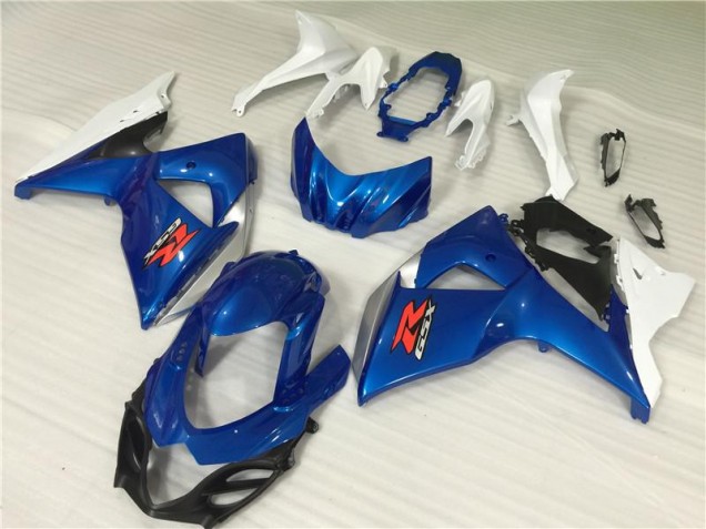 Azul Blanco ABS Kits Carenado Moto GSXR 1000 K9 09-16