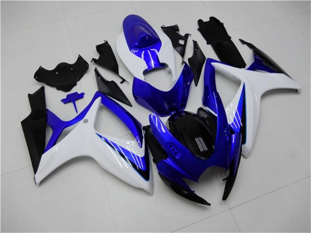 Azul Blanco ABS Kits Carenado Moto GSXR 600 / 750 K6 06-07 Azul Blanco ABS Kits Carenado Moto GSXR 600 / 750 K6 06-07