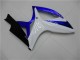 Azul Blanco ABS Kits Carenado Moto GSXR 600 / 750 K6 06-07 Azul Blanco ABS Kits Carenado Moto GSXR 600 / 750 K6 06-07