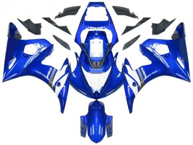 Azul Blanco ABS Kits Carenado Moto R6 03-05