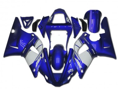 Azul Blanco ABS Moto Plástica R1 00-01