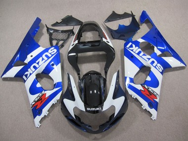 Azul Blanco Calcomanía Kit Completo Carenado Moto GSXR 1000 K1 00-02