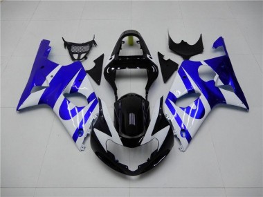 Azul Blanco Carenado Moto GSXR 1000 K1 00-02