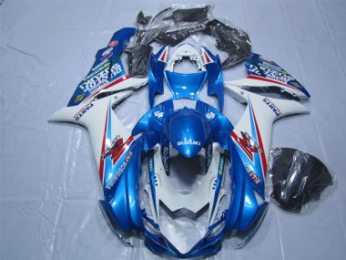 Azul Blanco Carenado Moto GSXR 600 K11 11-21