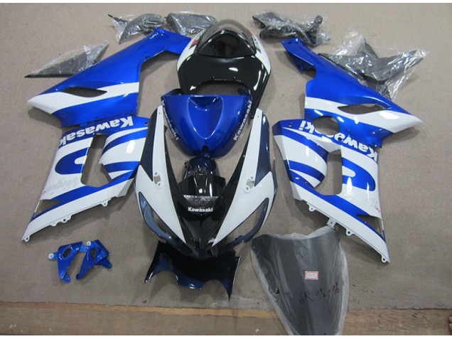 Azul Blanco Carrocería Motocicletas ZX6R 05-06 Azul Blanco Carrocería Motocicletas ZX6R 05-06