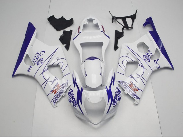 Azul Blanco Corona Carenado Moto GSXR 1000 K3 03-04 Azul Blanco Corona Carenado Moto GSXR 1000 K3 03-04