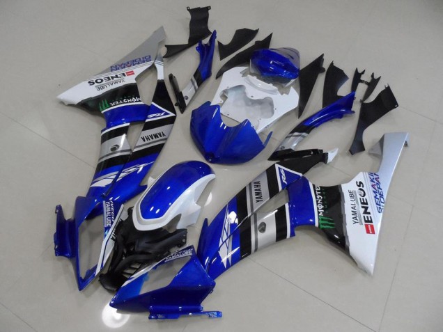 Azul Blanco ENEOS Carenado Moto R6 08-16 Azul Blanco ENEOS Carenado Moto R6 08-16
