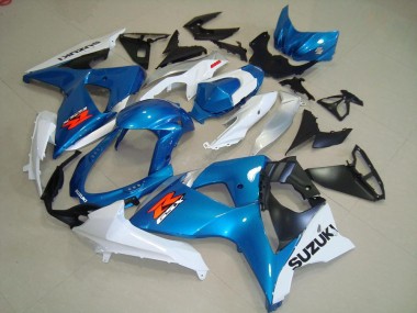 Azul & Blanco Estilo OEM Carenados Moto GSXR 1000 K9 09-16
