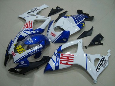 Azul Blanco Fiat 46 Carenado Moto GSXR 750 K6 06-07
