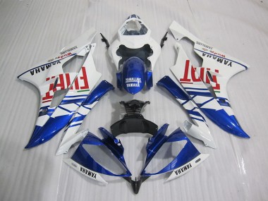 Azul Blanco Fiat Carenado Moto R6 06-07