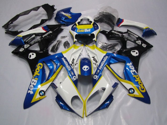 Azul Blanco GoldBet Moto Plástica S1000RR 09-14 Azul Blanco GoldBet Moto Plástica S1000RR 09-14