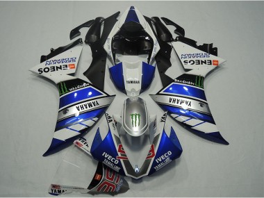 Azul Blanco IVECO Carenado Moto R1 12-14