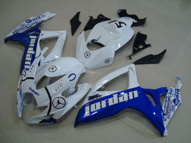 Azul Blanco Jordan Carenado Moto GSXR 750 K6 06-07