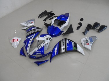 Azul Blanco Kit Carenado Moto R1 09-11