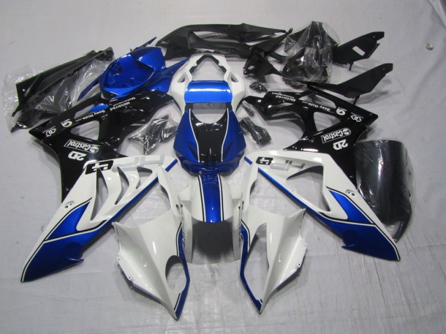 Azul Blanco Kit Completo Carenado Moto S1000RR 09-14 Azul Blanco Kit Completo Carenado Moto S1000RR 09-14