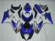 Azul Blanco Kits ABS Carenado Motocicleta GSXR 1000 K7 07-08