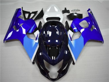 Azul Blanco Kits Completo Carenado Moto ABS GSXR 600 / 750 K4 04-05