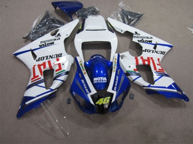 Azul Blanco Motul Dunlop 46 Carenado Moto R1 98-99