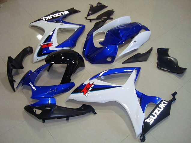Azul Blanco Negro Carenado Moto GSXR 750 K6 06-07 Azul Blanco Negro Carenado Moto GSXR 750 K6 06-07