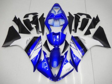 Azul Blanco Negro Carenado Moto R1 09-11