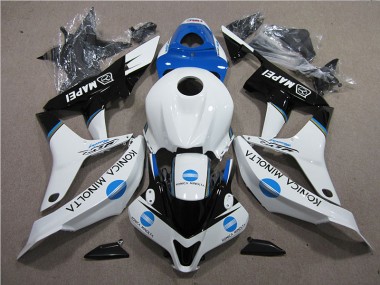 Azul Blanco Negro Konica Minolta MAPEI Carenado Moto CBR 600 RR 07-08