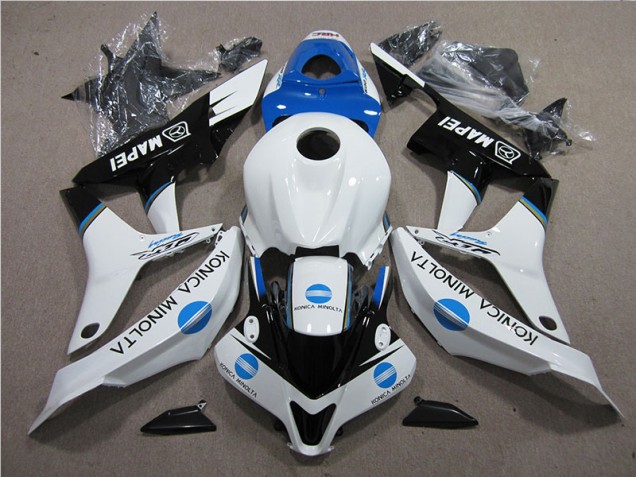 Azul Blanco Negro Konica Minolta MAPEI Carenado Moto CBR 600 RR 07-08