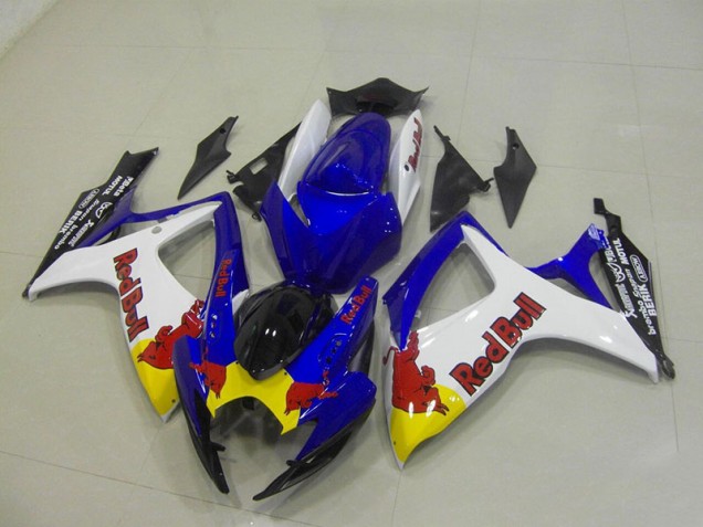 Azul Blanco Red Bull Carenado Moto GSXR 750 K6 06-07 Azul Blanco Red Bull Carenado Moto GSXR 750 K6 06-07