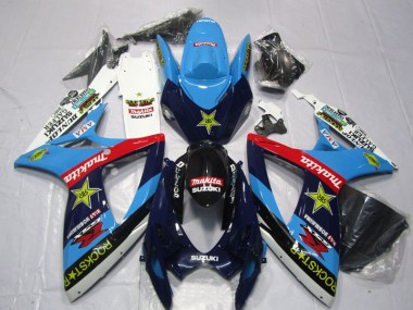 Azul Blanco Rockstar Makita Carenado Moto GSXR 600 K6 06-07