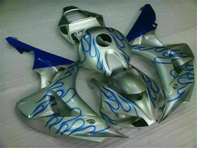 Azul Llama Plata Carenado Moto CBR 1000 RR 06-07 Azul Llama Plata Carenado Moto CBR 1000 RR 06-07