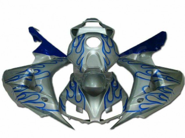 Azul Llama Plata Carenado Moto CBR 1000 RR 06-07 Azul Llama Plata Carenado Moto CBR 1000 RR 06-07