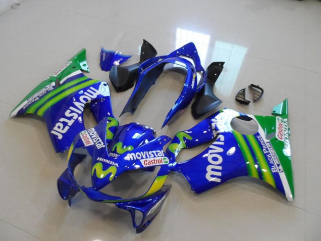 Azul Movistar Castrol Carenado Moto CBR 600 F4i 04-07 Azul Movistar Castrol Carenado Moto CBR 600 F4i 04-07
