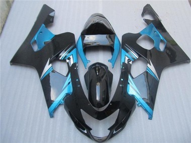 Azul Negro ABS Moto Plástico GSXR 600 / 750 K4 04-05