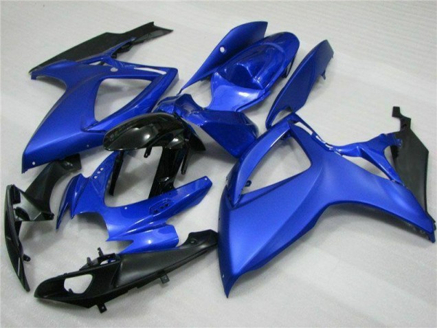 Azul Negro ABS Moto Plásticos GSXR 600 / 750 K6 06-07 Azul Negro ABS Moto Plásticos GSXR 600 / 750 K6 06-07