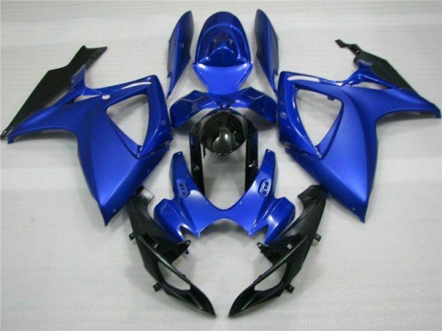 Azul Negro ABS Moto Plásticos GSXR 600 / 750 K6 06-07 Azul Negro ABS Moto Plásticos GSXR 600 / 750 K6 06-07