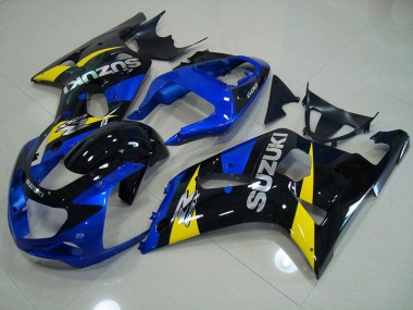 Azul Negro Carenado Moto GSXR 750 K1 K2 K3 01-03